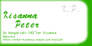 kisanna peter business card